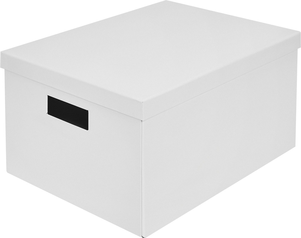 Коробка складная для хранения 27x35x20см картон белый #1