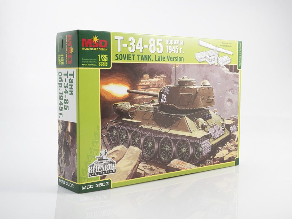 Сборная модель танка MSD Танк Т-34/85, масштаб 1/35 #1