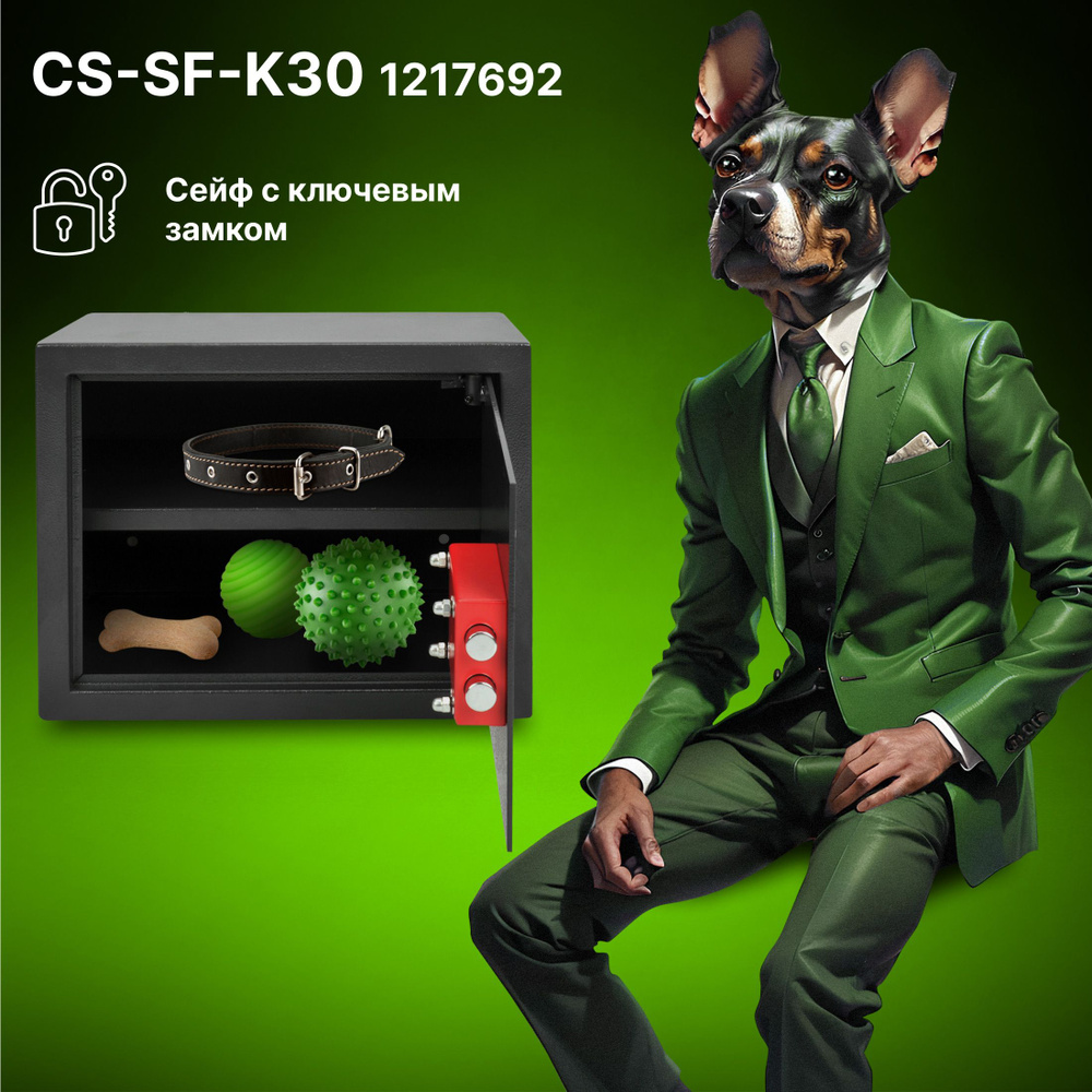 Сейф мебельный Cactus CS-SF-K30 300x380x300мм ключевой #1