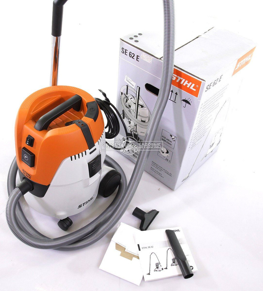 Пылесос для влажной и сухой уборки STIHL SE-62 E 1,4 кВт / 210 мбар / 3600 л/м.  #1