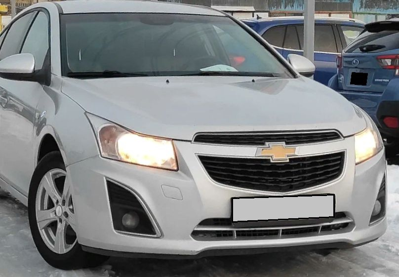 Бампер передний Chevrolet Cruze Шевроле Круз (2012-2015) СЕРЕБРИСТЫЙ ...