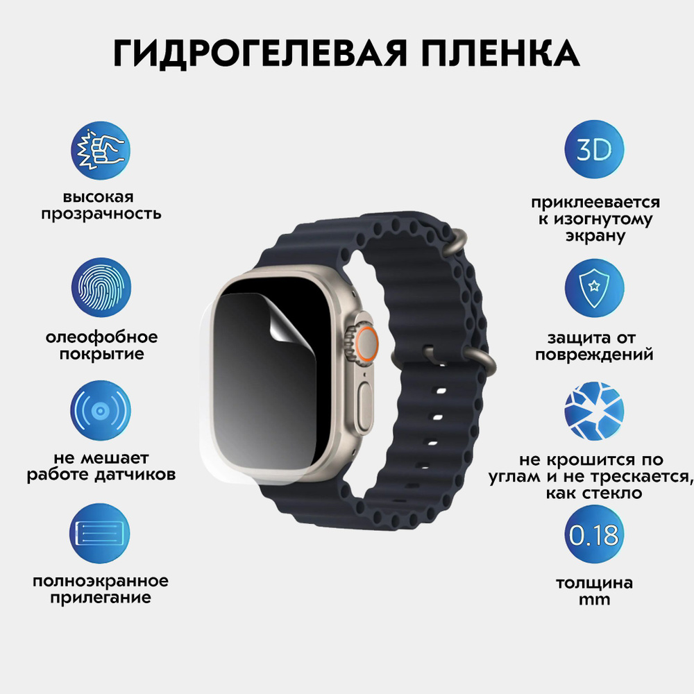 Гидрогелевая защитная плёнка для Apple Watch Ultra 49 mm #1