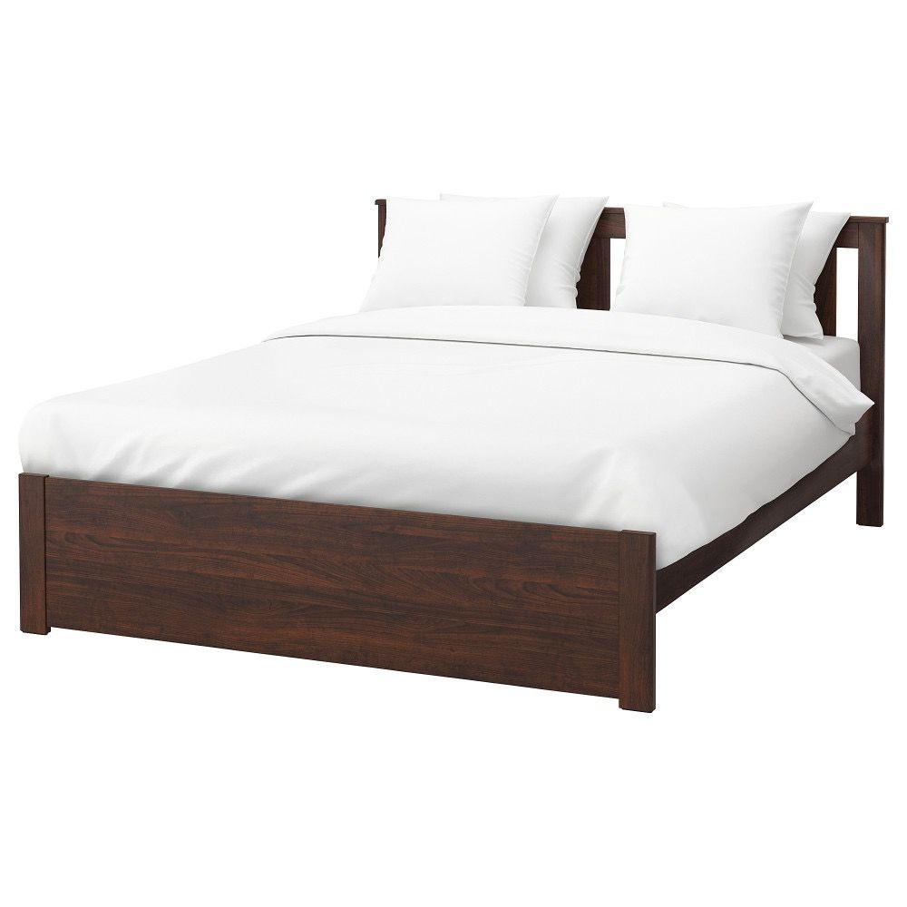 Каркас кровати ИКЕА СОНГЕСАНД (IKEA SONGESAND) 140x200 см коричневый  #1