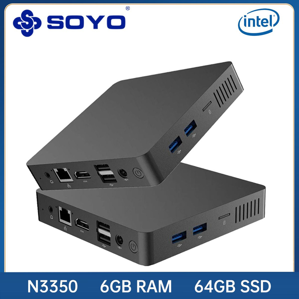 Купить компьютер SOYO N3350 M2 MINI PC, по низкой цене: отзывы, фото,  характеристики в интернет-магазине Ozon (1453746346)