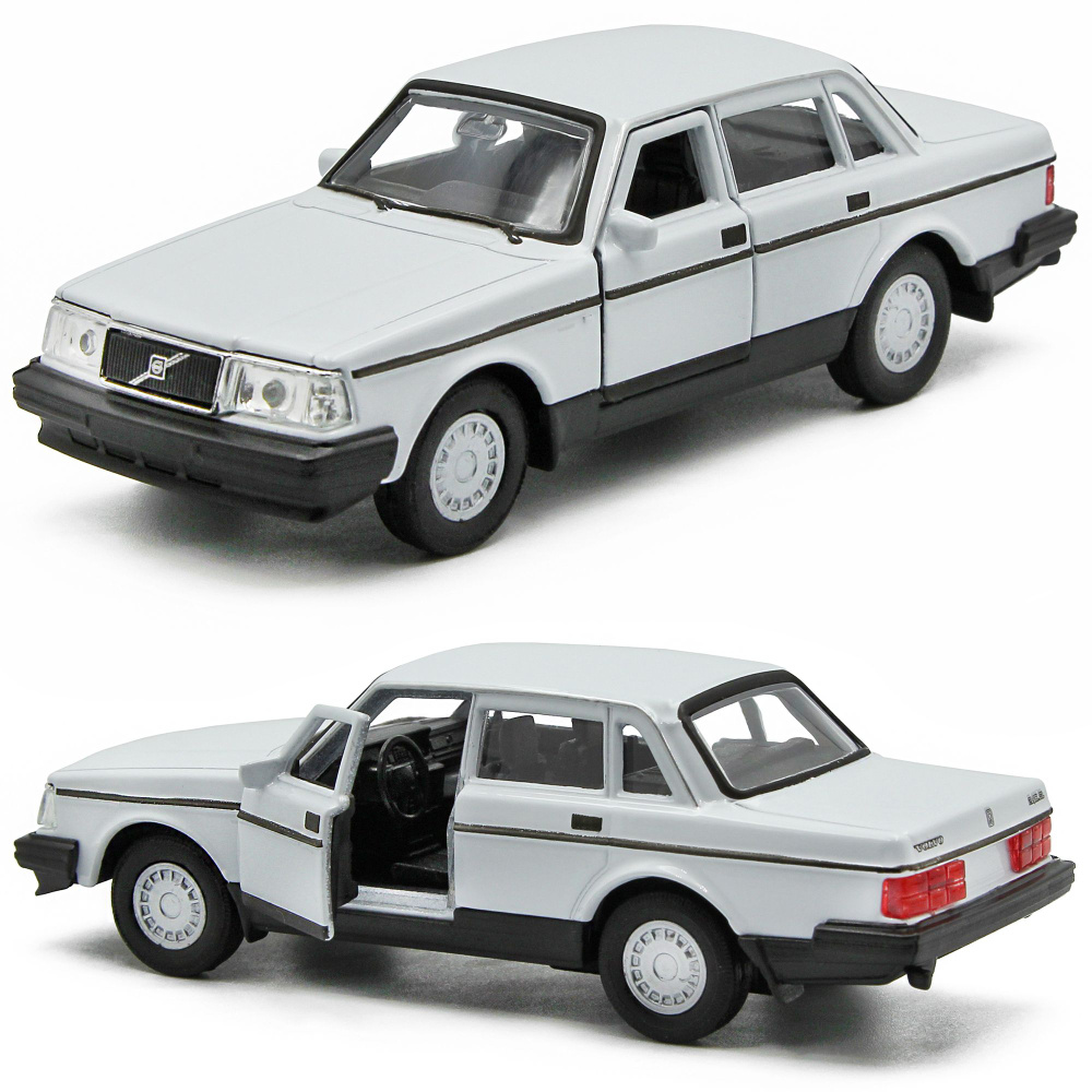 Машинка металлическая Welly 1:39 Volvo 240 GL (Вольво) инерционная, двери  открываются / Белый - купить с доставкой по выгодным ценам в  интернет-магазине OZON (986135769)