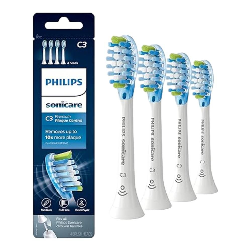Стандартные головки звуковой зубной щетки Philips Sonicare C3 Premium для борьбы с зубным налетом HX9042/65 #1