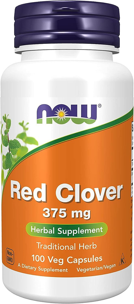 NOW Red Clover 375 mg 100 veg capsules (Красный клевер) #1