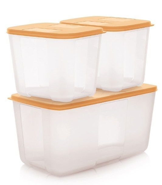 Tupperware Контейнер пищевой, 1200 мл, 2600 мл, 3 шт #1