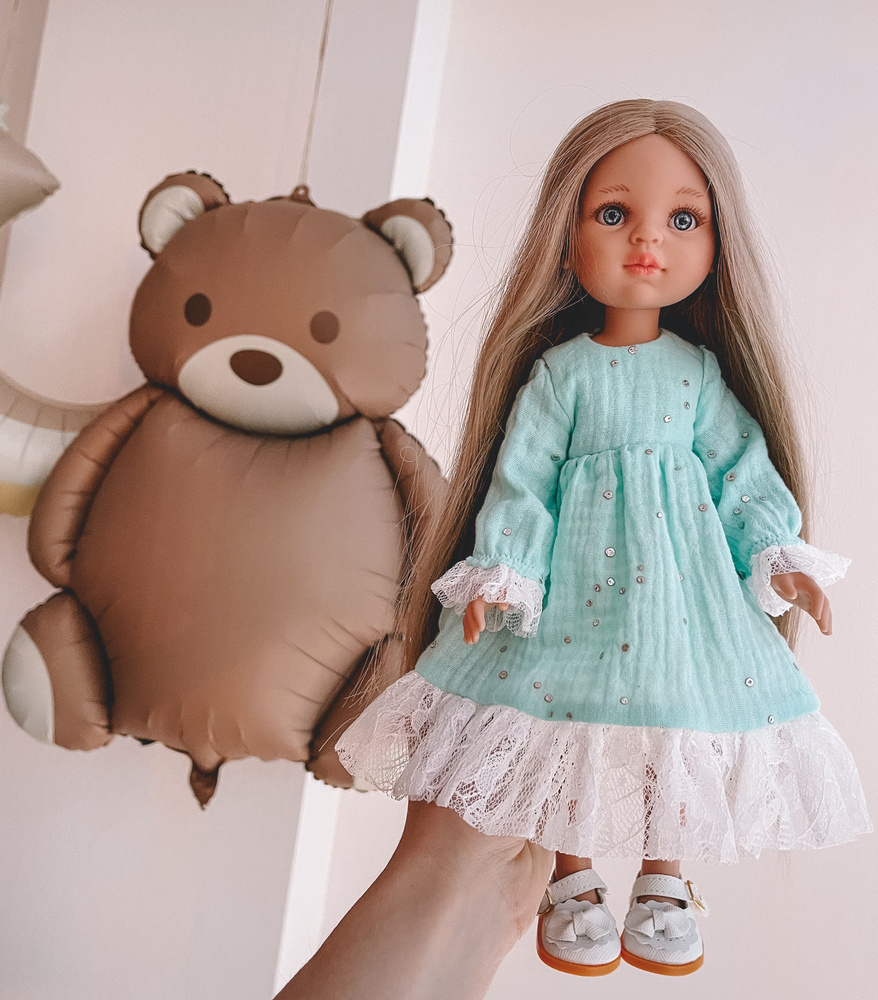 Платье Mint (без обуви), одежда для испанской куклы Paola Reina 32 см (Паола Рейна)  #1