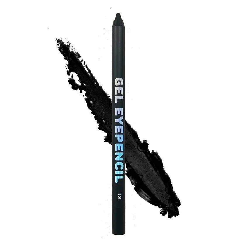 Карандаш для глаз гелевый Parisa Gel Eyepencil 801, Черный, 1,2 г. #1