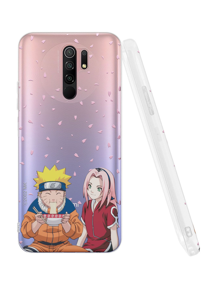 Силиконовый чехол Mobilius для Redmi 9 (Редми 9), Naruto: Сакура и рамен  #1