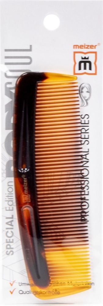 Расческа-гребень для волос Meizer / Мейзер с частыми зубьями пластиковый 12.5см / уход за волосами для #1
