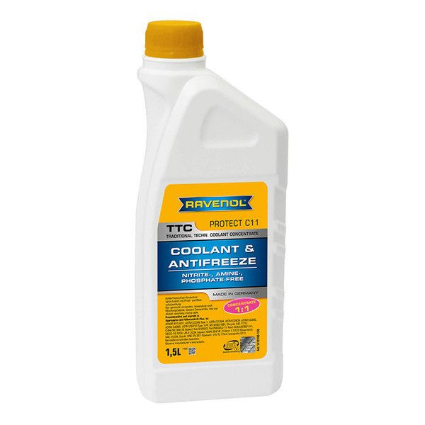 Антифриз Ravenol TTC Protect C11 Concentrate желто-зеленый концентрат G11 1,5 кг  #1