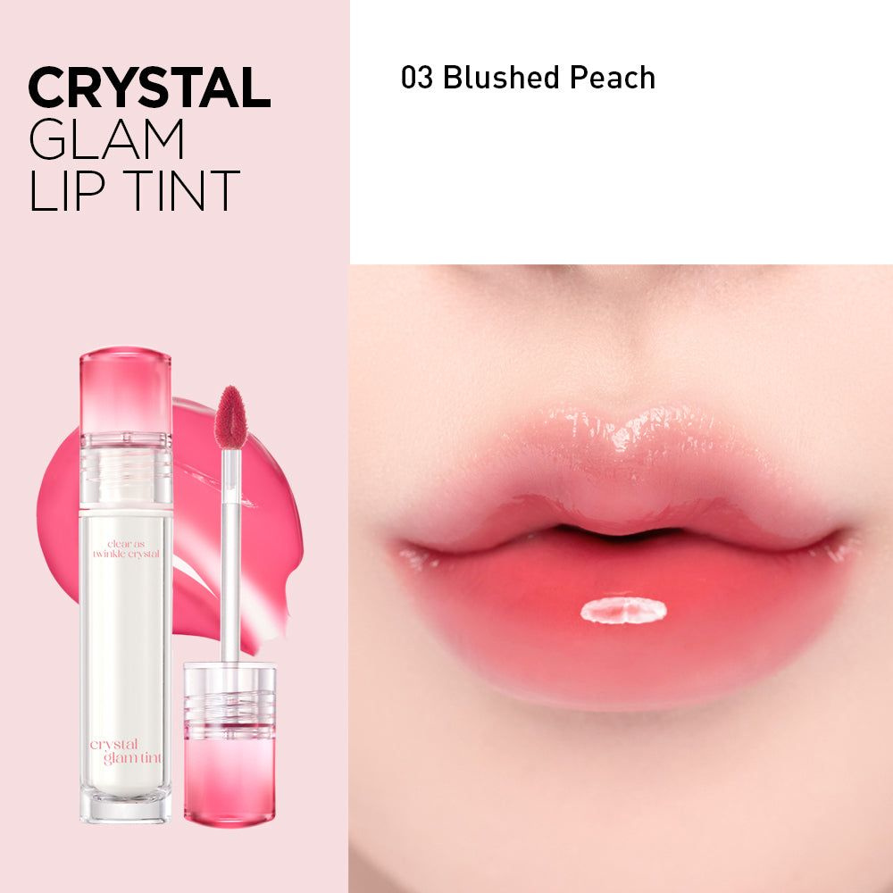 CLIO Crystal glam tint Тинт для губ #03 Blushed Peach #1