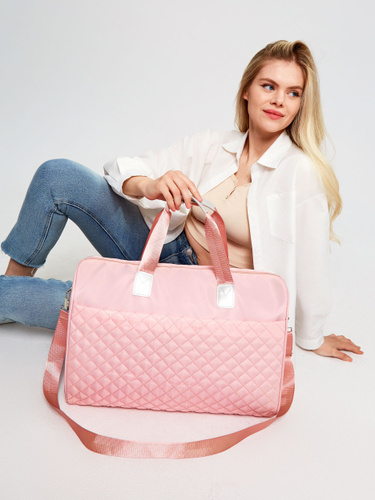 Pasito a Pasito - Pink Faux Leather Changing Bag (48cm)