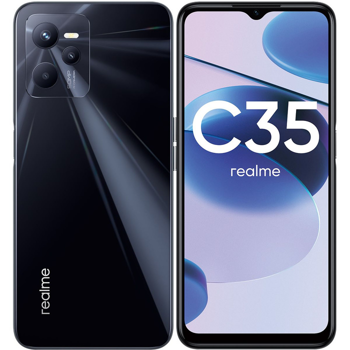 Смартфон realme c51 4 128gb black carbon