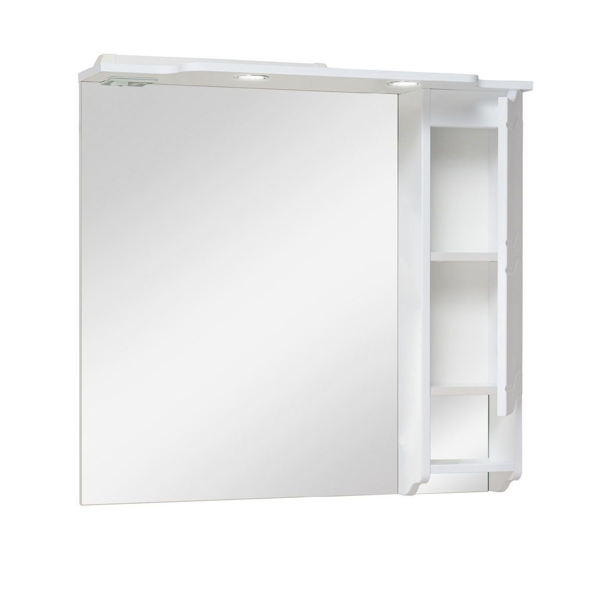 Зеркало шкаф для ванной / с подсветкой / Runo /