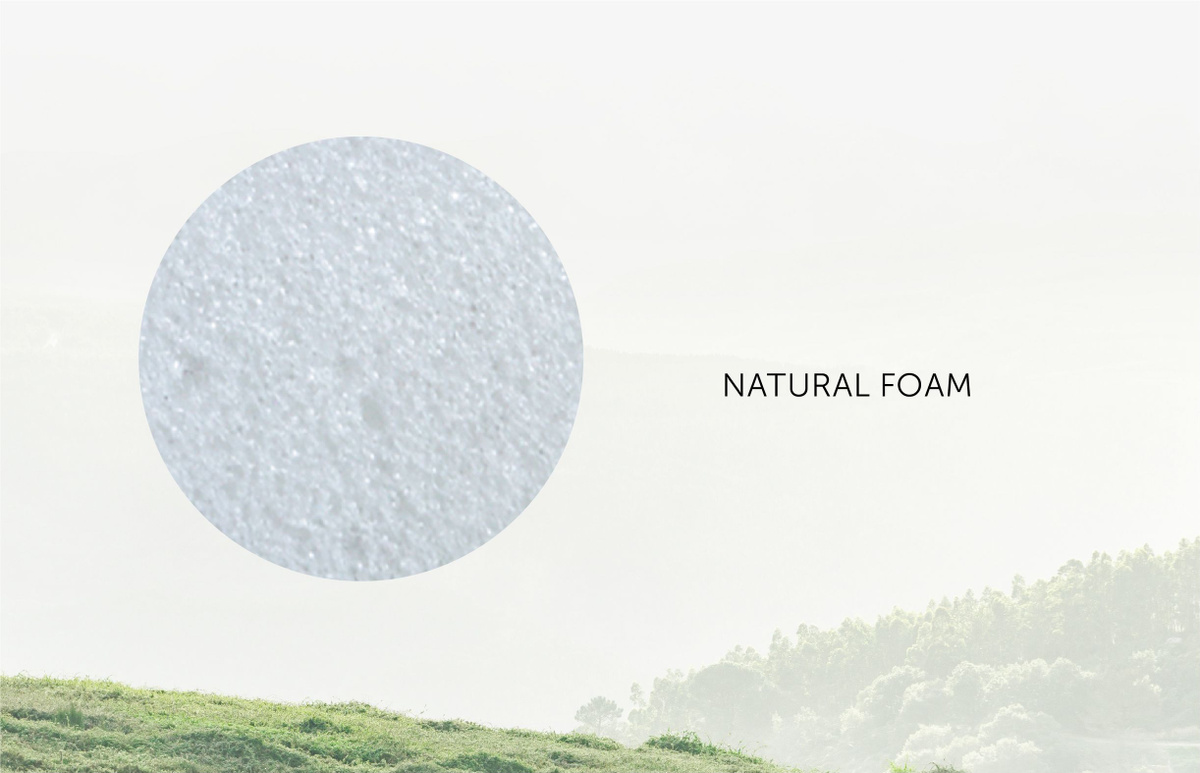 Natural foаm - гипоаллергенный аналог натурального латекса. Пенообразная текстура высокой плотности долговечна, много лет не проминается, не деформируется.