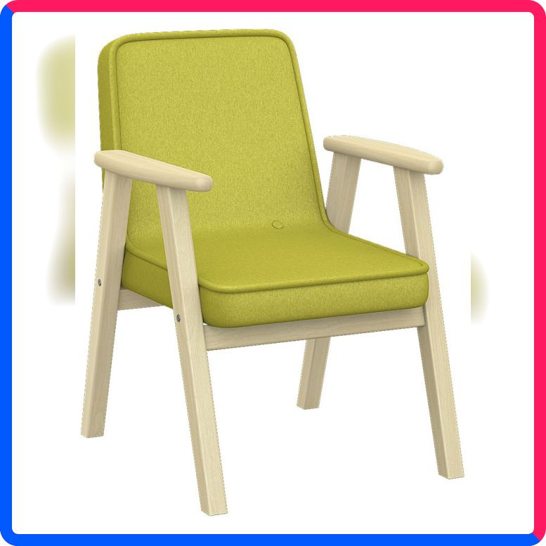 Купить по выгодной цене Кресло для отдыха Мебелик Ретро ткань лайм, каркас лак с доставкой