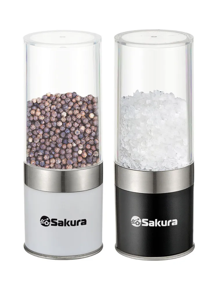 Набор из 2 (двух) мельниц для специй и соли Sakura SA-6649S ручные