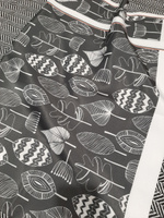 Отрезная ткань для мебели Ambesonne "Орнаментальные листья" метражом для рукоделия и шитья, оксфорд, 155 см #9, Екатерина С.