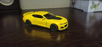 Машинка металлическая Chevrolet Camaro ZL1 2017 Шевроле Комаро Kinsmart 1:38 5399DKT инерционная, цвет Желтый #1, Александр Ф.