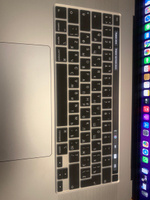 Накладка на клавиатуру для MacBook Pro 13 модель с Touch Bar 2020-2021 год / MacBook Pro 16 2019 год A2141 бренд БРОНЬКА тип раскладки EU Европа (черный) #1, Геннадий И.