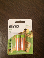 Аккумуляторные батарейки Mirex пальчиковые АА 2000 mAh Ni-Mh 1,2V 2 шт #19, Ольга О.