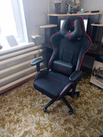 Игровое компьютерное кресло A4Tech Bloody GC-400 на колесиках, ткань+эко.кожа , 2D подлокотники, чёрный #3, Дмитрий К.