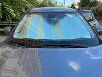 Солнцезащитная шторка автомобильная Feen, солнцезащитный экран на лобовое стекло Bubble Series 145 х 70 см #7, Оксана Н.