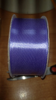 Лента атласная 38 мм * уп 27 м, цвет фиолетовый, упаковочная для подарков, шитья и рукоделия #63, Оксана В.