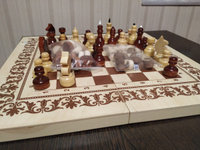 Шахматы деревянные 3 в 1 (Шашки, нарды) Лакированные. Настольная игра для взрослых и детей / Подарок мужчине #31, Анастасия Г.