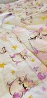 Детское постельное белье в кроватку для новорожденного Juno, поплин хлопок, 1 наволочка 40х60, Owls Совушки, комплект для малышей, девочки #66, Екатерина К.