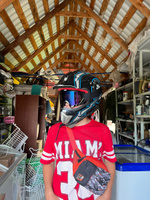 Мотоочки для кроссового шлема, питбайка, снегохода, сноуборда / мото маска горнолыжная, спортивная, защитная, цвет черный #38, Мирон И.