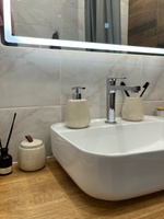 Набор для ванной комнаты аксессуары принадлежности комплект BATH PLUS PIETRA керамика бежевый #21, Виктория Г.