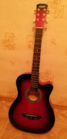 Гитара акустическая Jordani JD3810, красный #5, Светлана Х.