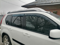 Автошторки на магнитах каркасные STANDART для Nissan X-TRAIL (2) (T31) (2007-2015) Ниссан Икс трейл Внедорожник 5 дв. Комплект на передние двери, Сетки на окна, Съемная тонировка ТРОКОТ #4, Алексей Ш.