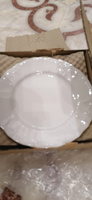 Набор тарелок десертных закусочных 19 см на 6 персон Бернадотт Недекорированный, фарфор, мелкие белые, Bernadotte Чехия, 6 шт набор посуды #5, Ольга