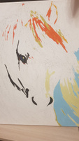 Картина по номерам на холсте с подрамником. 40x50: Colibri - лошади. Лошадь с красивой гривой #76, Елена К.