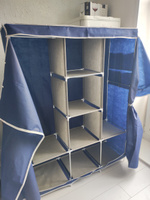 Тканевый шкаф для хранения одежды гардероб складной COSTWAY-R-08002BB #6, Виктория Д.