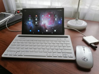 Компактная Bluetooth-клавиатура со встроенным аккумулятором (Lithium 230mAh) и подставкой под планшет/телефон JETACCESS SLIM LINE K3 BT, белый #35, Евгений Б.