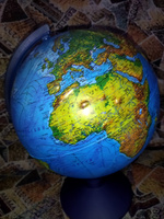 Globen Интерактивный глобус Земли физико-политический рельефный с LED-подсветкой, диаметр 25 см. + VR очки #108, Татьяна В.