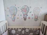 Наклейки на стену для декора детские STICKEREON "Животные на воздушных шарах" #2, Анжелика О.