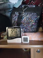 Погодная метеостанция 6в1/Цифровой  термометр-гигрометр с выносным датчиком/Компактный портативный термометр гигрометр с LCD дисплеем HTC-2Белый #41, Владимир 
