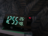 Проекционные электронные часы с индикатором влажности, температуры и будильником. Будильник с проекцией времени на стену. #5, Марина С.