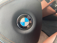 Эмблема Шильдик BMW  БМВ  на руль бело- голубой #7, Игорь Б.