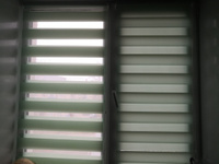 Рулонные шторы ДЕНЬ НОЧЬ 50х160 см, бирюзовые жалюзи на окна #16, Ахмат м.