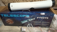 Телескоп астрономический профессиональный, увеличение х352, рефрактор, детский #4, Андрей