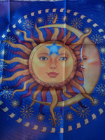 Скатерть для гадания таро и ритуалов "Солнце", 16+ #83, Жанна С.