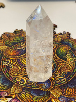 Камень натуральный декоративный кристалл горный хрусталь 7см. Обелиск минерал для декора #8, Светлана